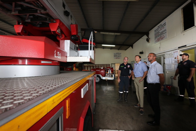 Visite aux services de l'Etat qui travaillaient le soir du réveillon
