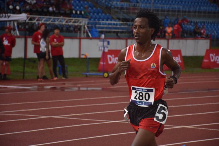 Samuel Aragaw a décroché la seule médaille d'or pour l'athlétisme polynésien aux Jeux de Samoa en juillet dernier. (photo d'archive)