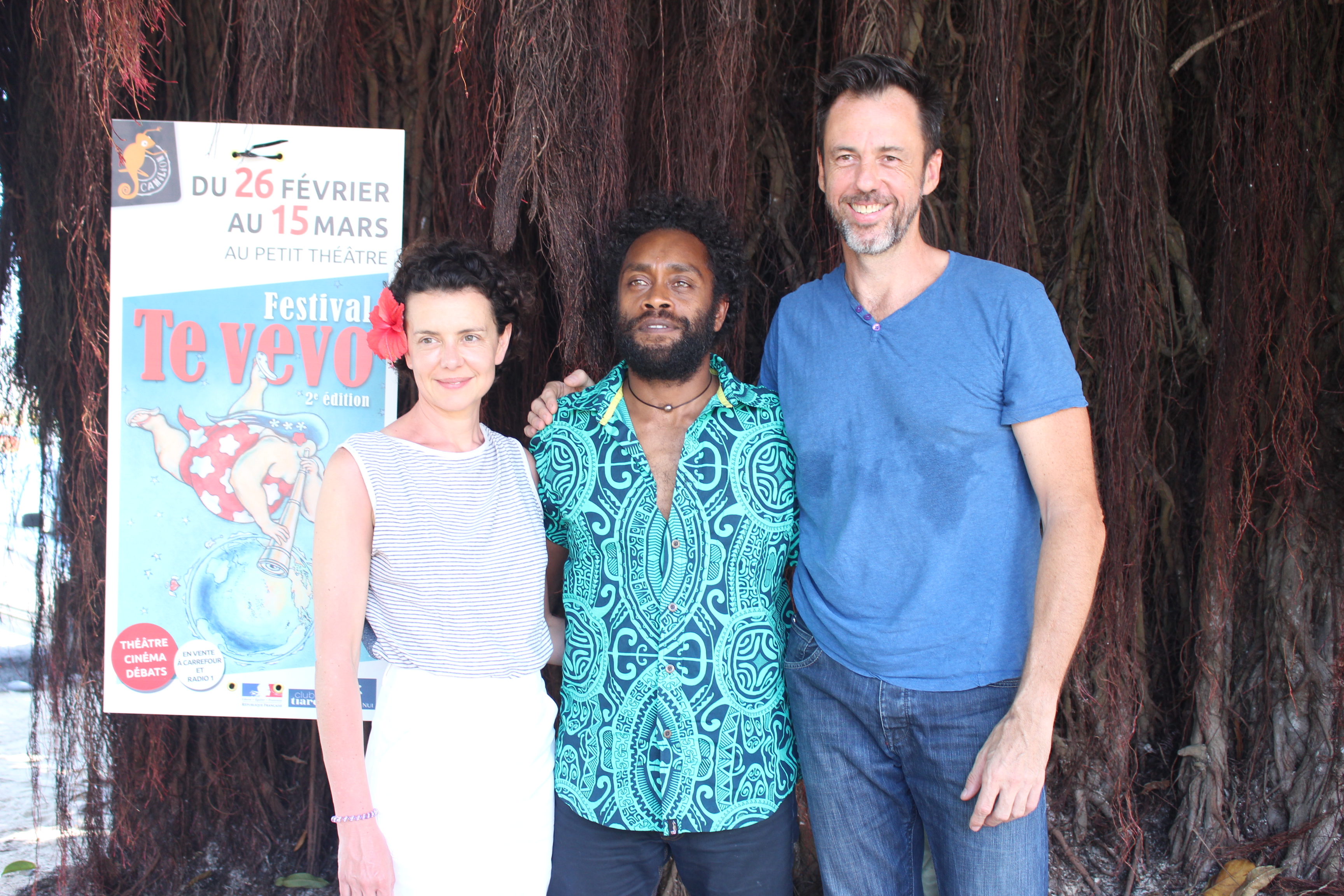 Constance Dollé , Paul Wamo et Guillaume Gay.