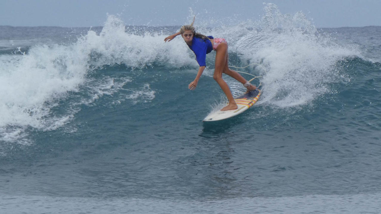Aelan Vaast lors du Papara Pro Open. (photo : WSL)