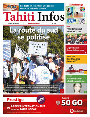 Cliquez sur la Une pour lire le journal