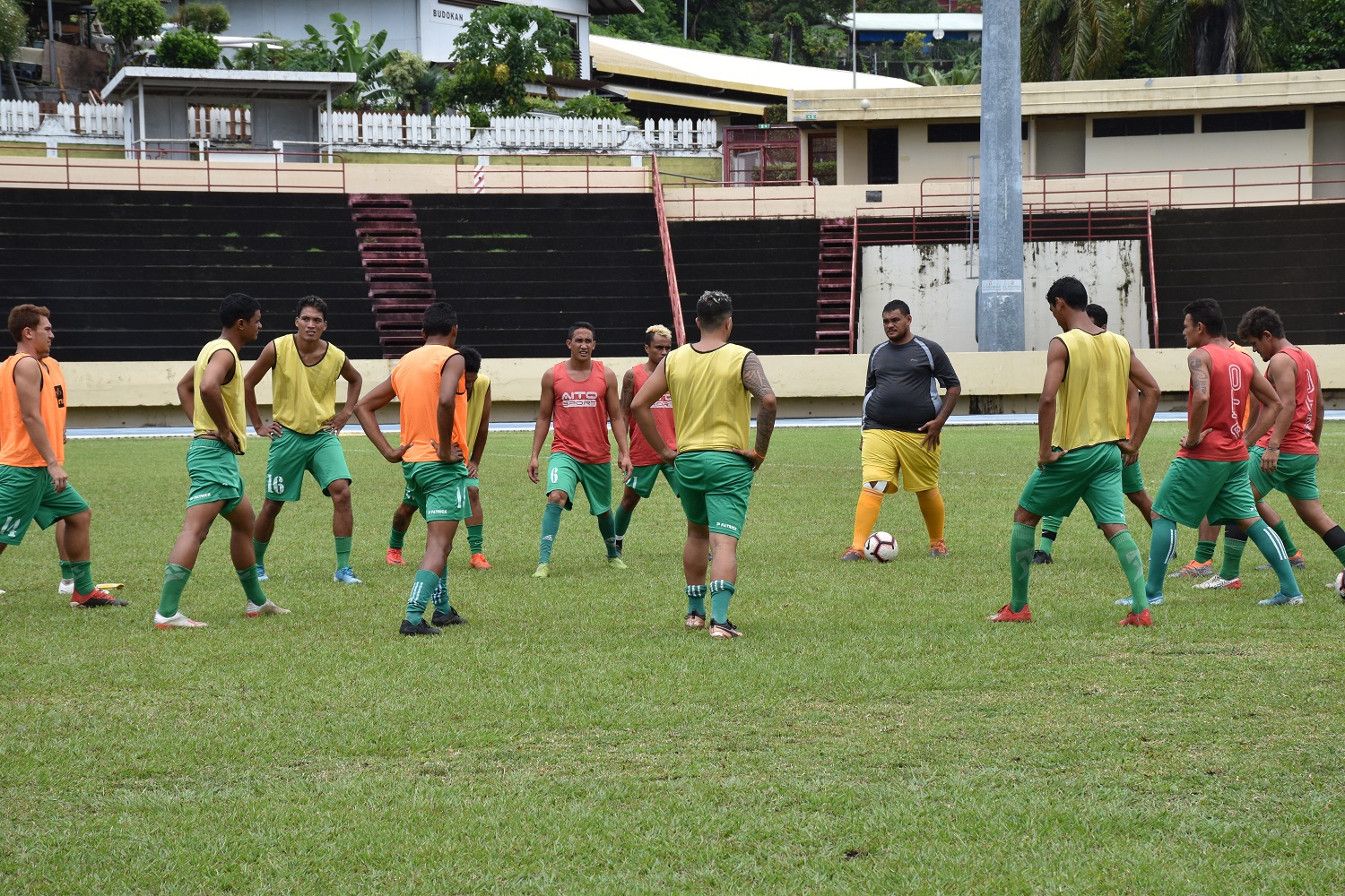Au sein de son effectif, le coach Terai s'appuie principalement sur des joueurs originaires de Moorea.