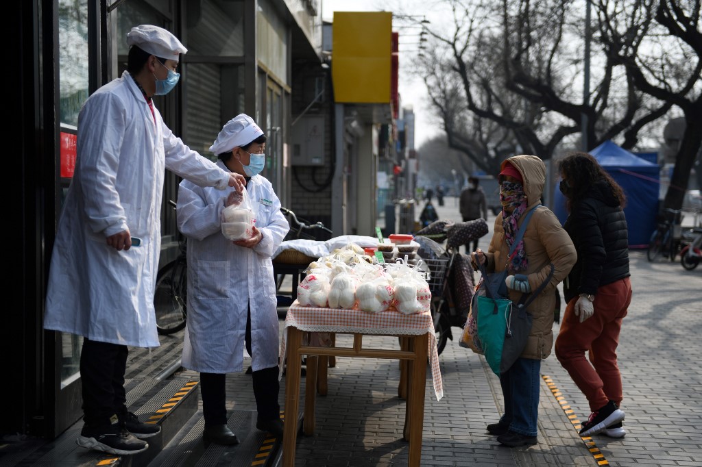 Le port du masque, une mesure préventive.  GREG BAKER / AFP