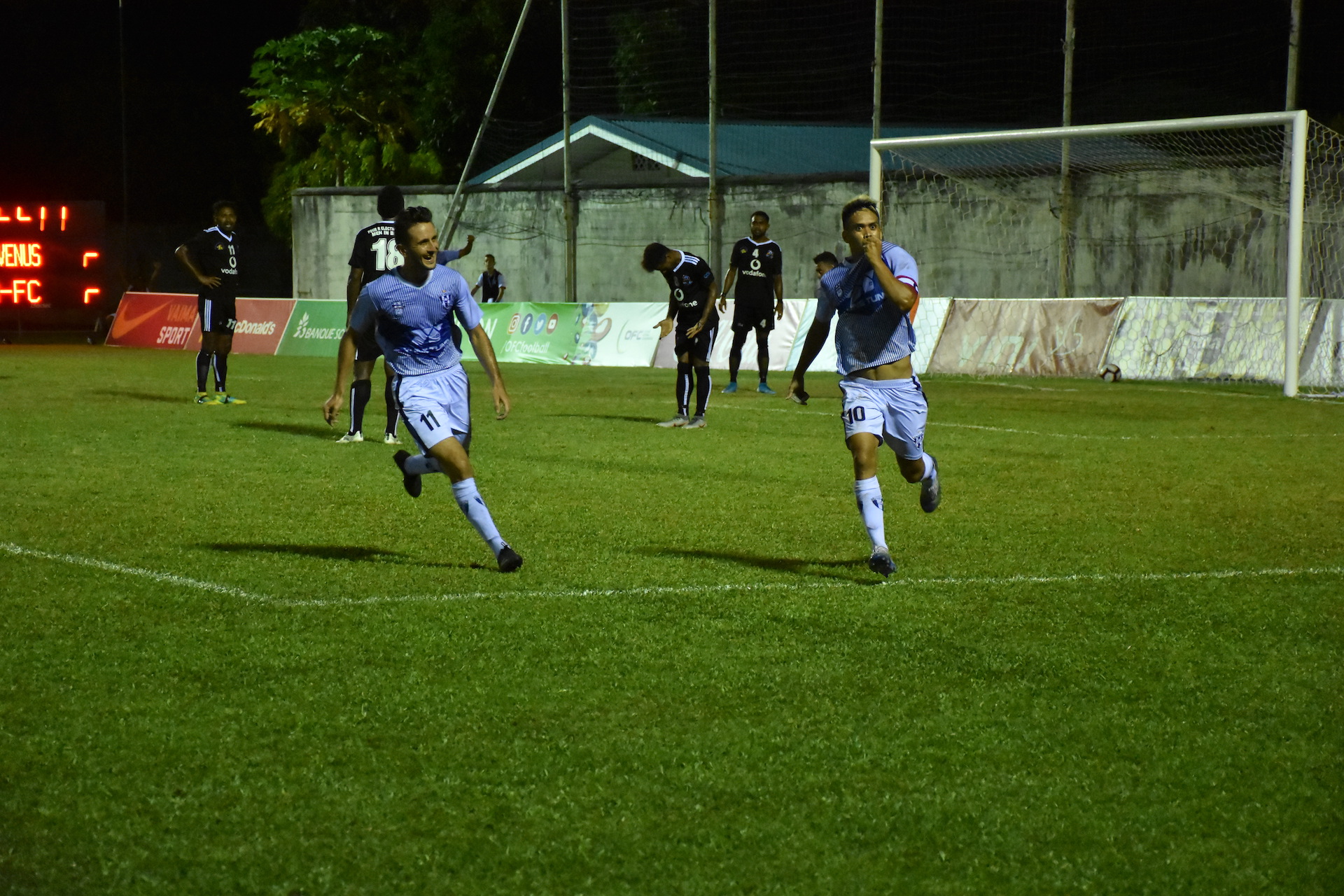 Teonui Tehau a inscrit trois des quatre buts de l'AS Vénus face aux Fidjiens du Ba FC.