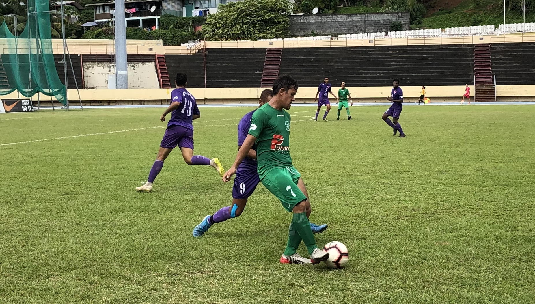 Tevairoa Tehuritaua, l'une des pièces maîtresses de Tiare Tahiti, n'a pas connu son rendement habituel ce samedi face à l'AS Manu Ura.