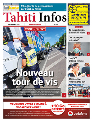 Cliquez sur la Une pour lire le journal