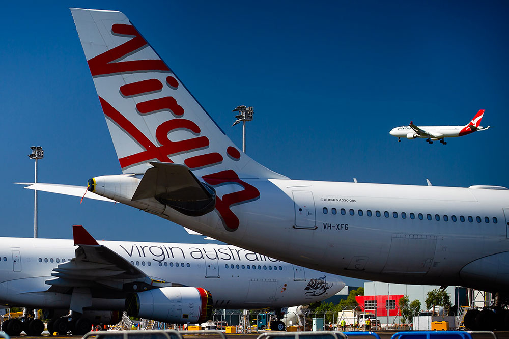 La compagnie aérienne Virgin Australia terrassée par le coronavirus