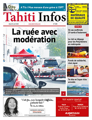 Cliquez sur la Une pour lire le journal