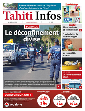 Cliquez sur la Une pour lire le journal