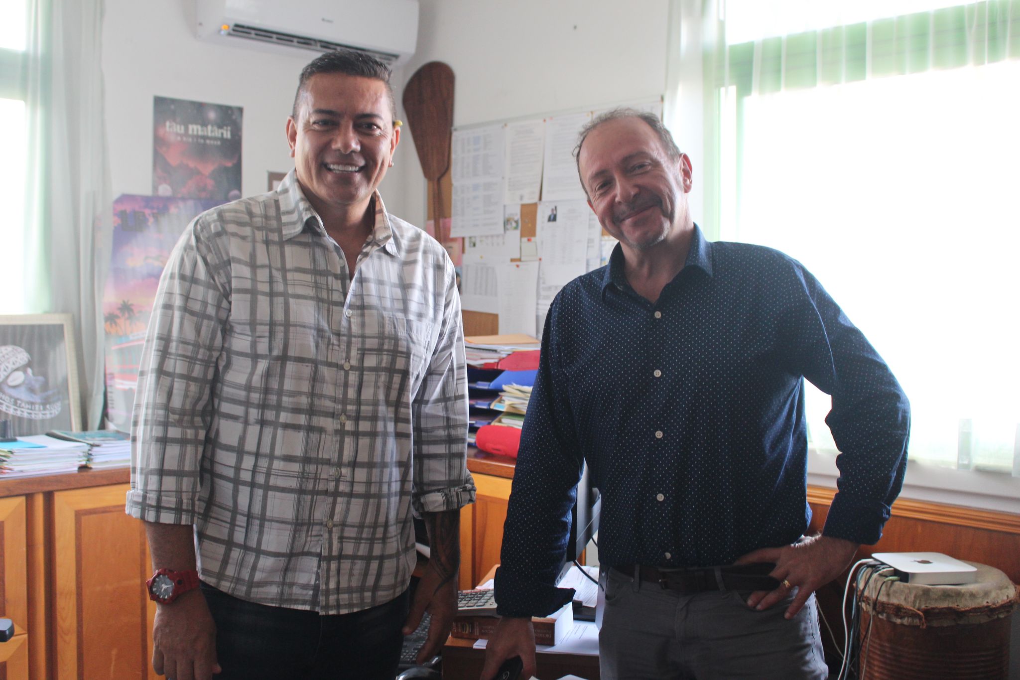 Fabien Dinard, directeur du CAPF et Frédéric Cibard, chargé de communication (à droite).