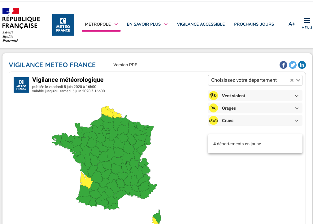 Météo-France lance un nouveau site dédié aux phénomènes dangereux