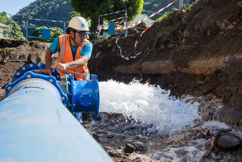 Huit semaines de travaux sur le réseau d’eau à Tipaerui