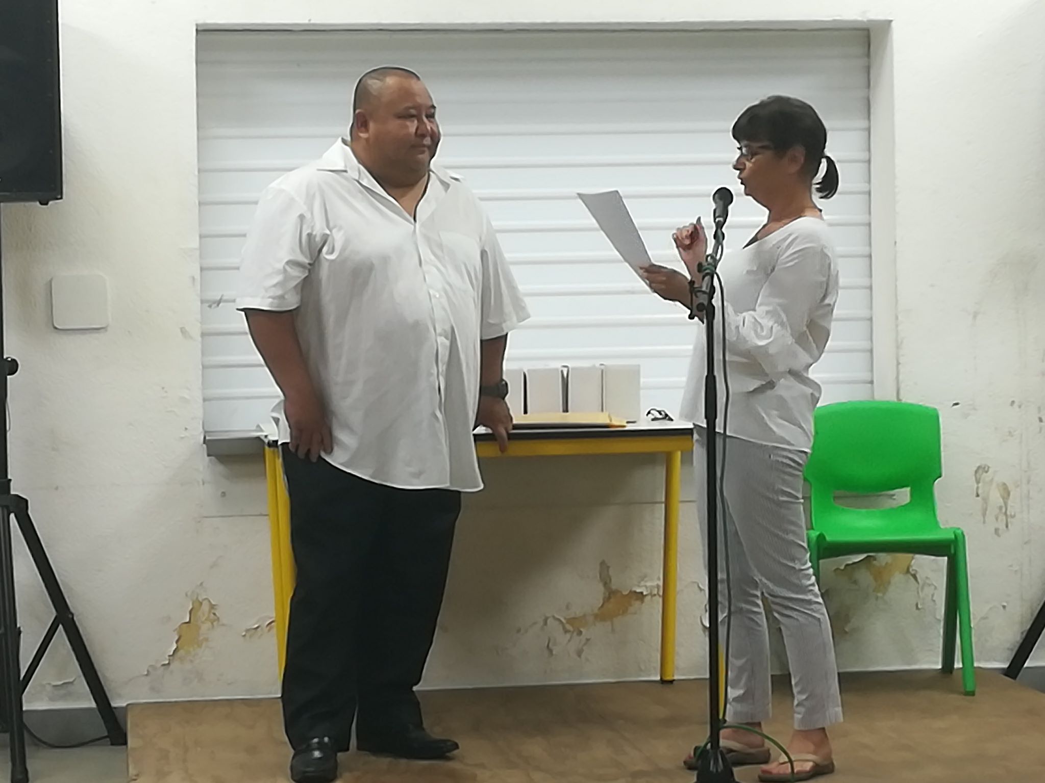 Les palmes académiques à Yannick Lefoc