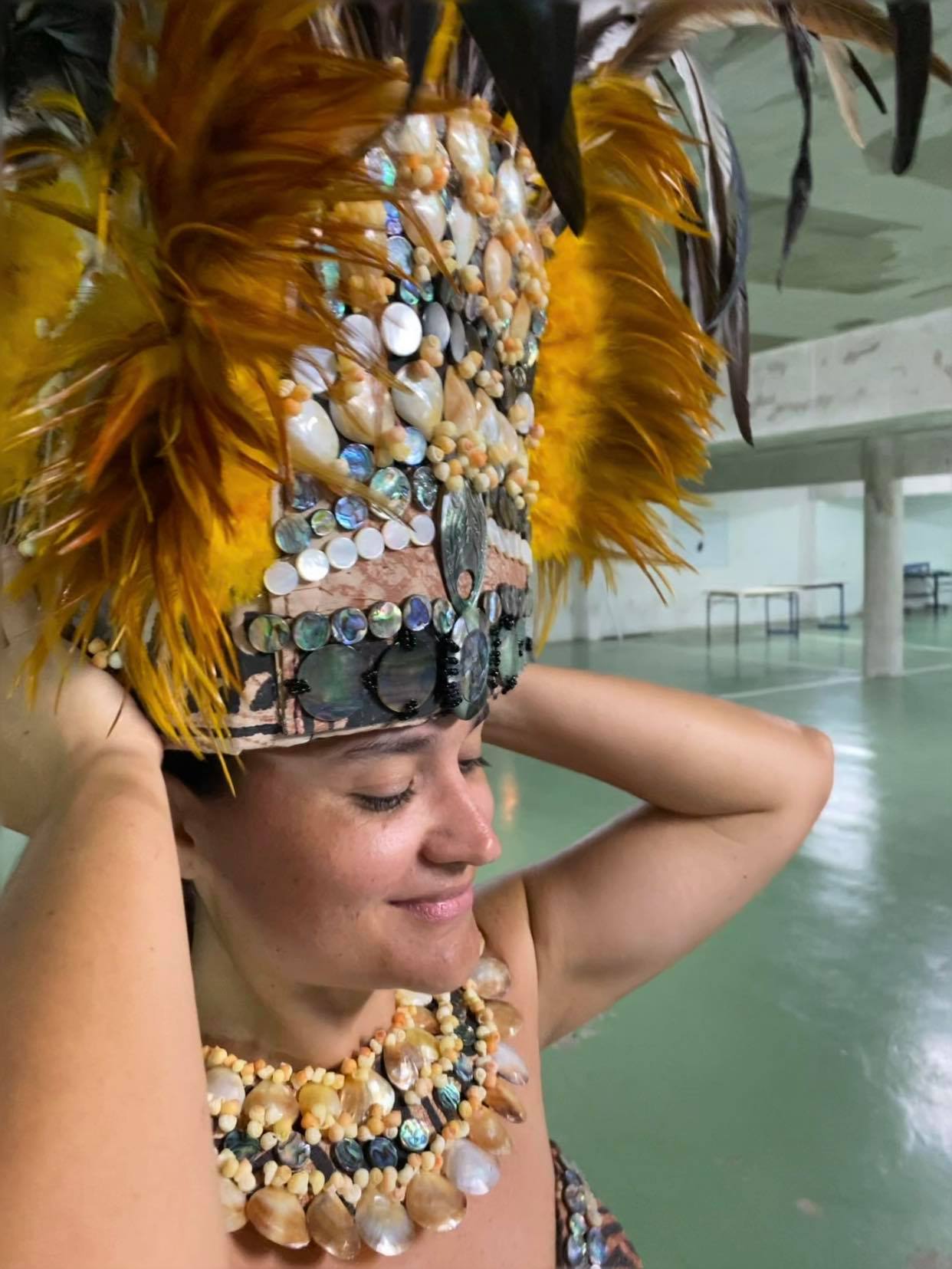 Une coiffe réalisée spécialement pour l'événement.