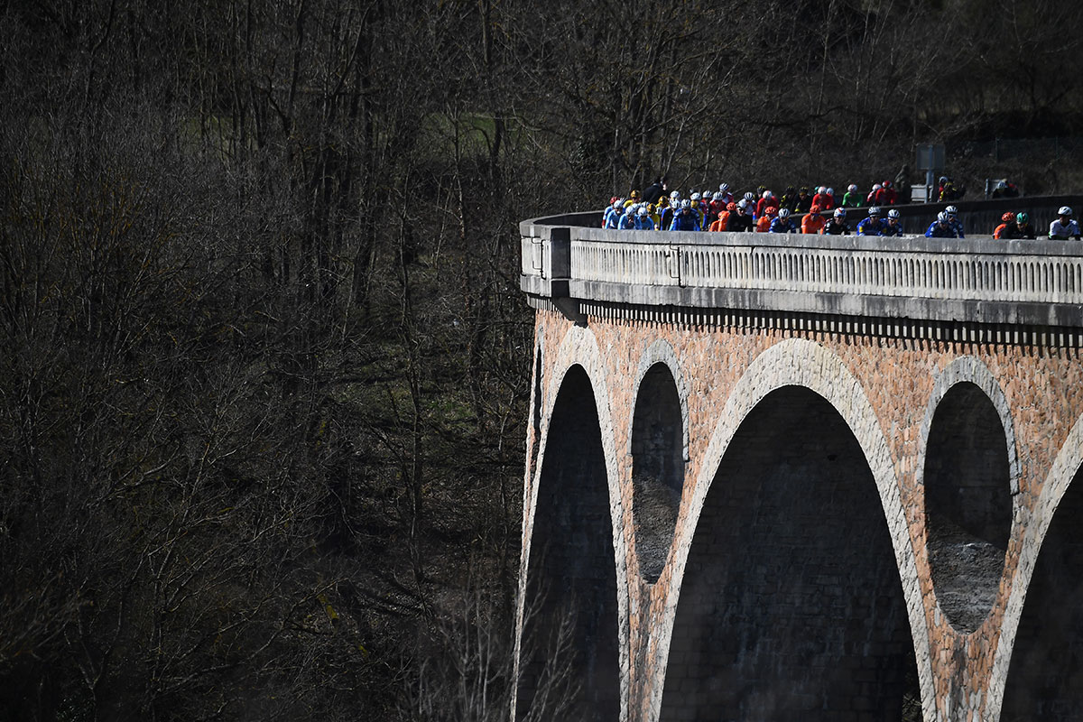 Photo d'archives du viaduc de Pélussin.
