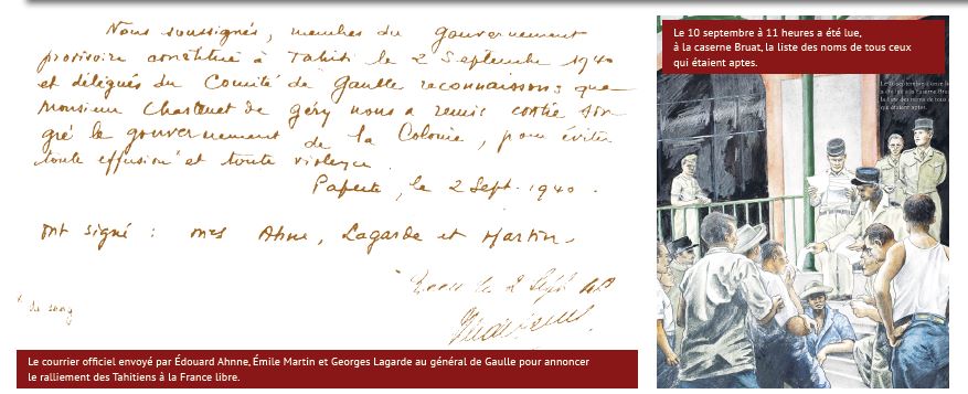 Le 2 septembre 1940, les E.F.O. ralliaient la France libre