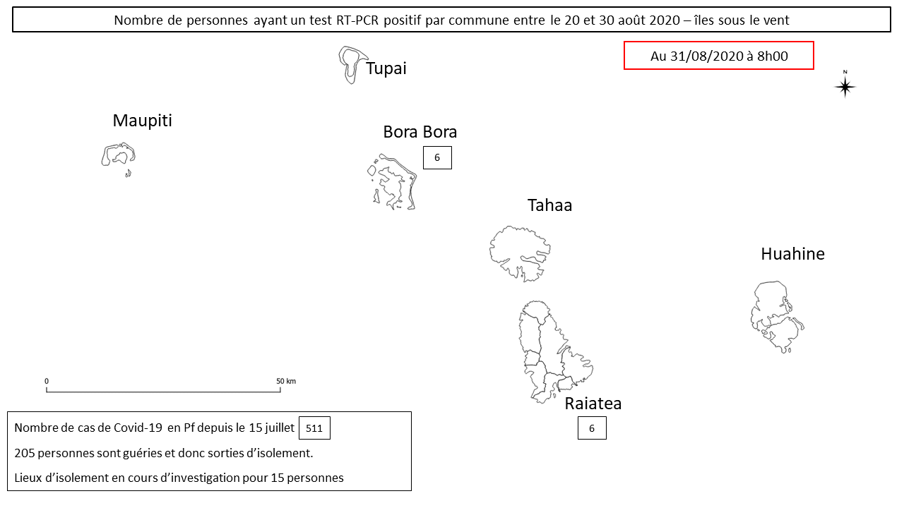 Six cas de Covid à Bora Bora
