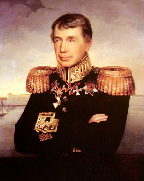 Un portrait de Krusenstern, devenu héros national russe après son tour du monde. Il n’a jamais évoqué “sa” mutinerie de Nuku Hiva dans ses écrits postérieurs à l’expédition.