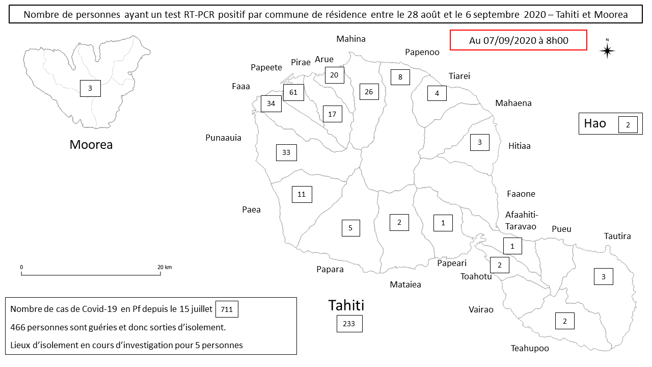 Le virus se diffuse dans les îles