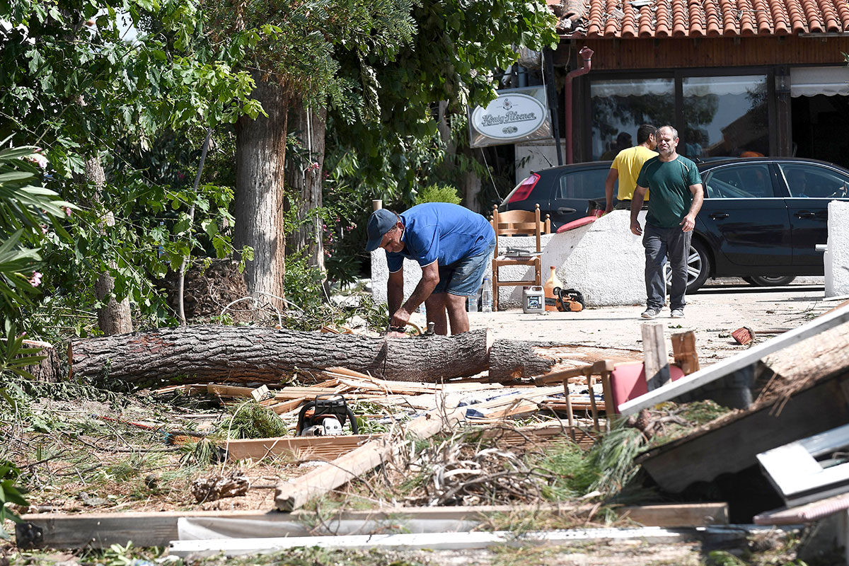 L'ouest de la Grèce touché par un rare ouragan méditerranéen