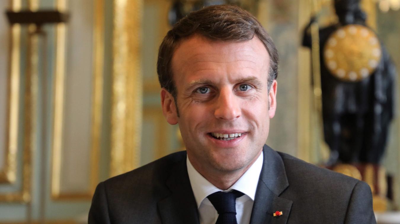 Emmanuel Macron, le 12 avril. PHOTO AFP