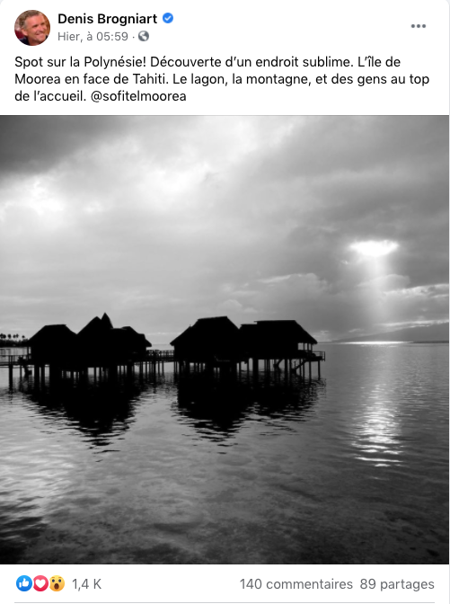 ​Denis Brogniart à Moorea