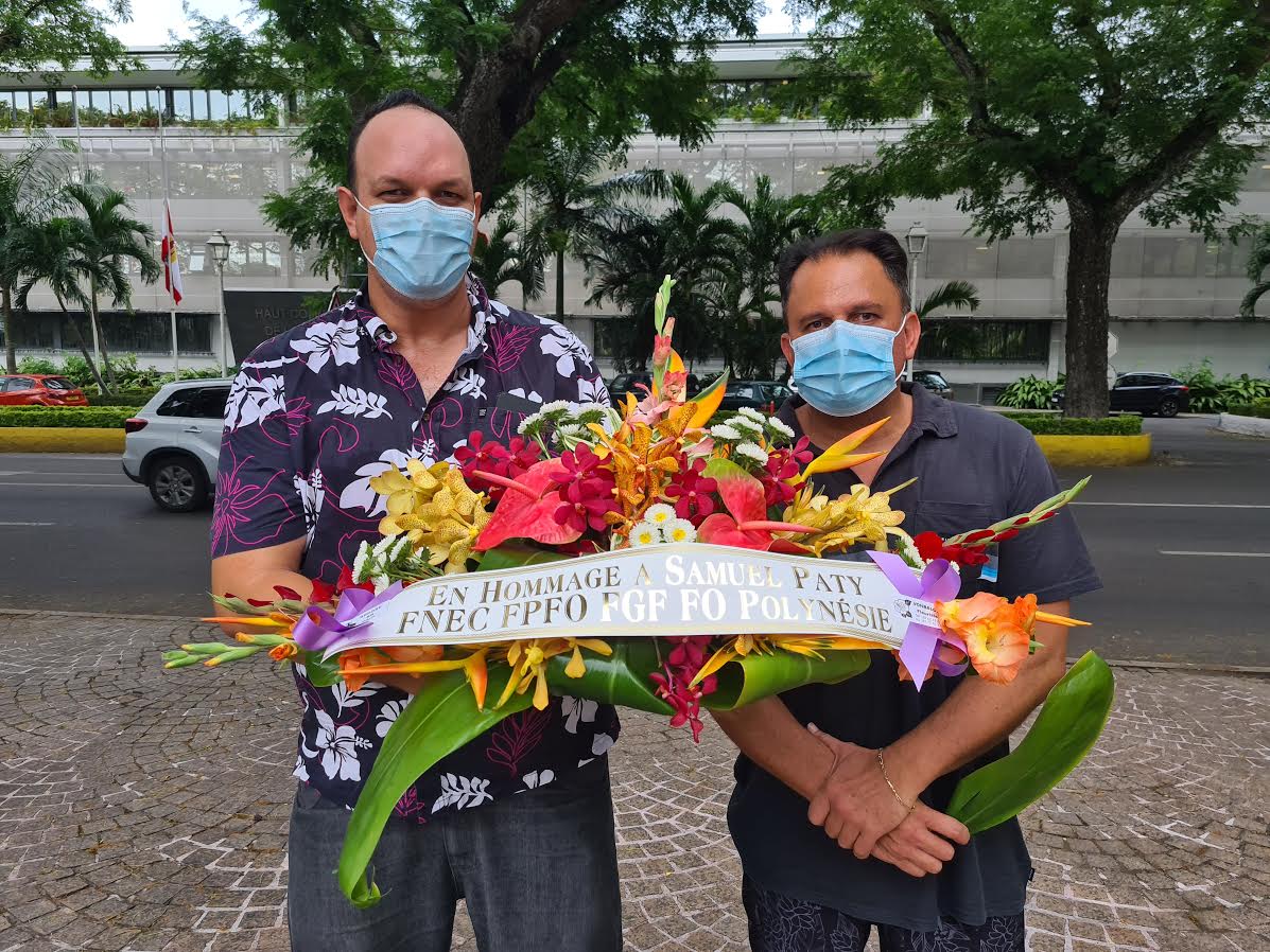Hommage à Samuel Paty à Papeete