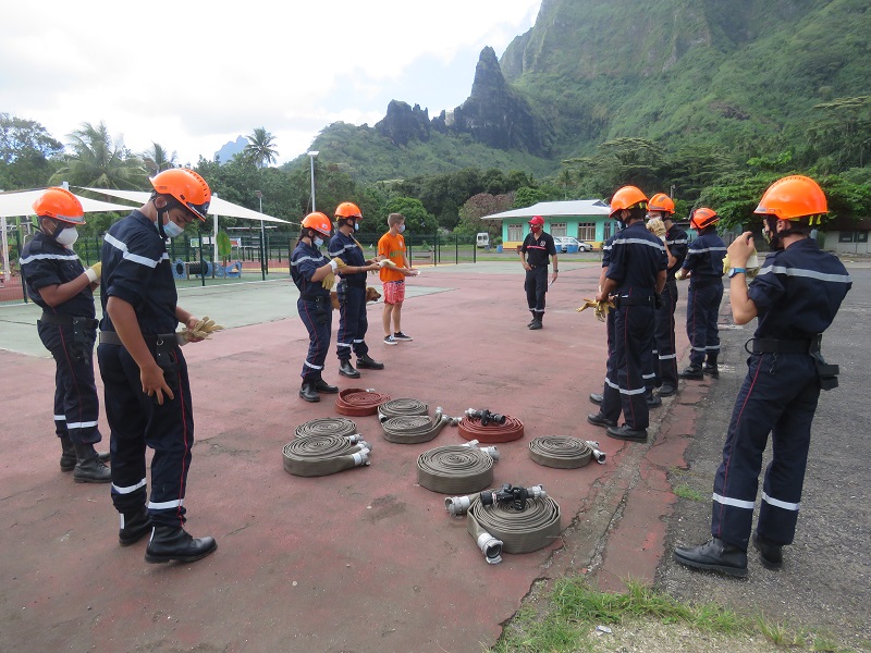 ​A l’école des pompiers