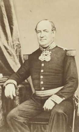 Louis Tardy de Montravel, fondateur de Port-de-France le 25 juin 1854. Le nom indigène du site était Numéa.