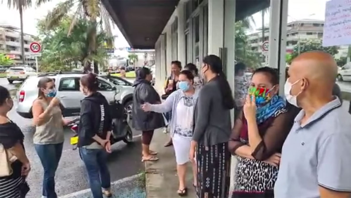 Les assistants sociaux de Papeete ont débrayé une heure mardi matin pour protester contre l'agression de leur collègue.