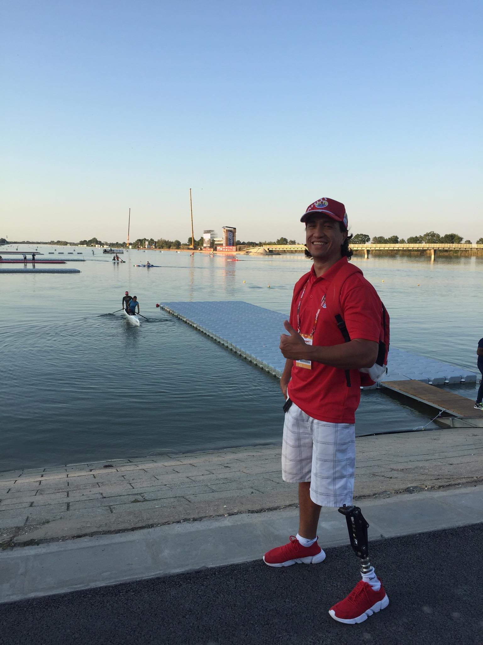 Allgower Maruae à Szeged, en Hongrie, lors des championnats du monde de paracanoe en 2019.