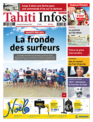 Cliquez sur la Une pour lire le journal