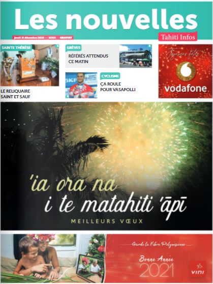 Cliquez sur la Une pour lire le journal