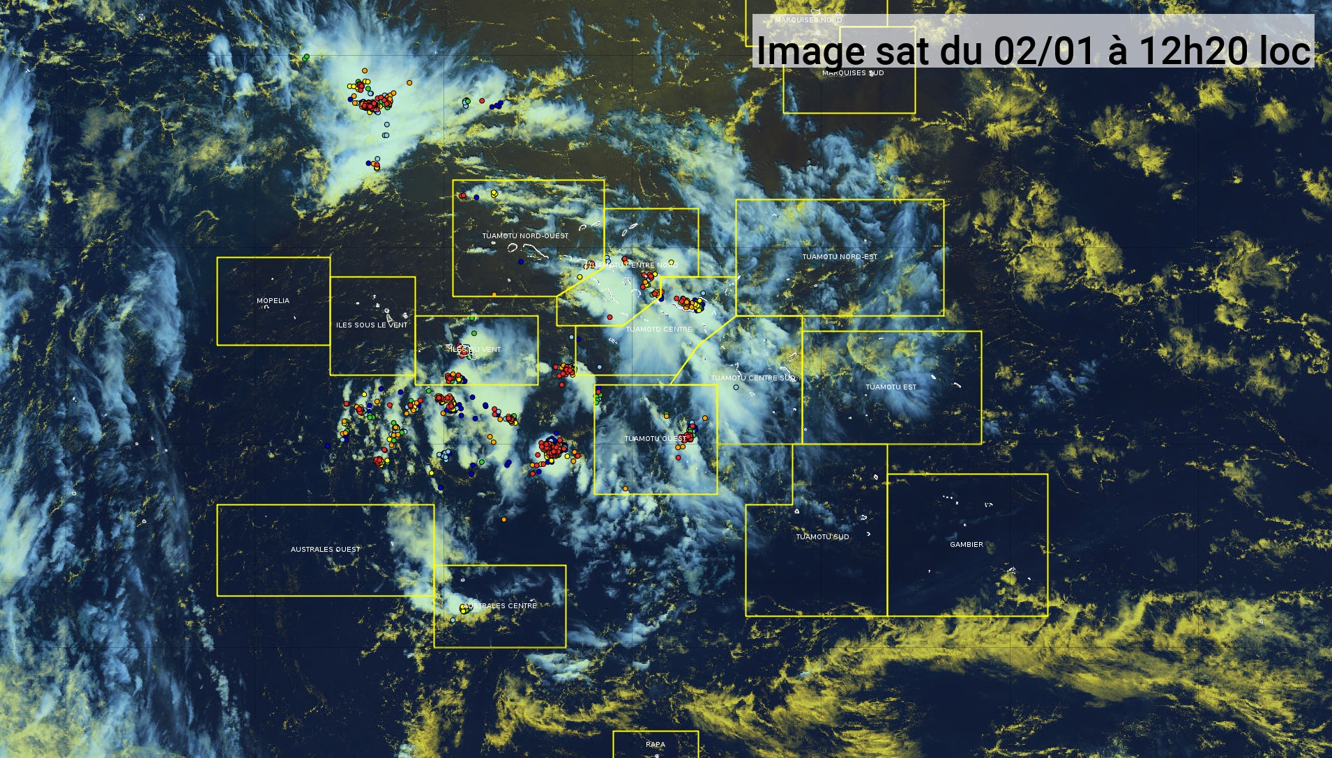 La grêle est tombée à Punaauia