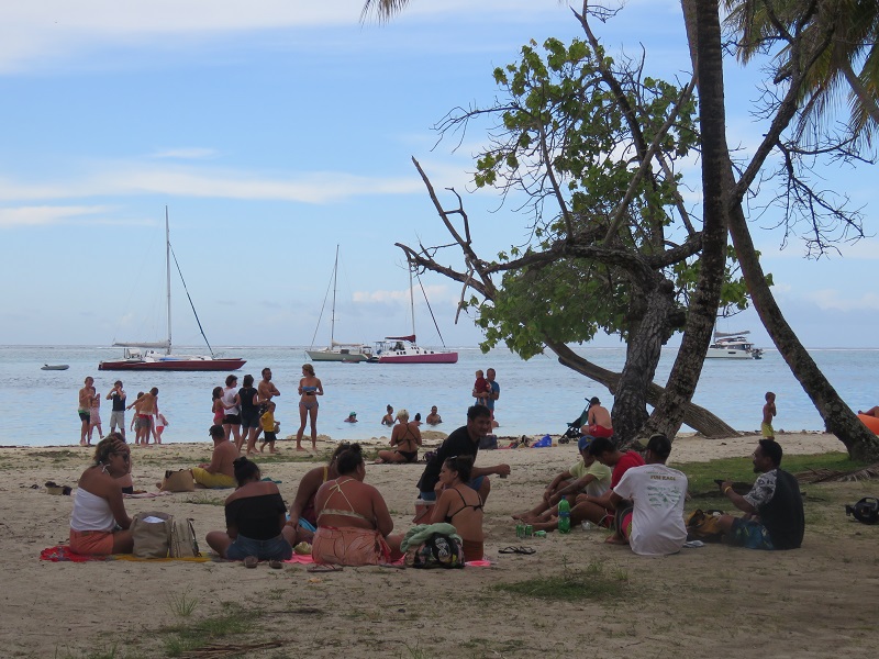 ​Un jour de l'An les pieds dans l'eau à Moorea
