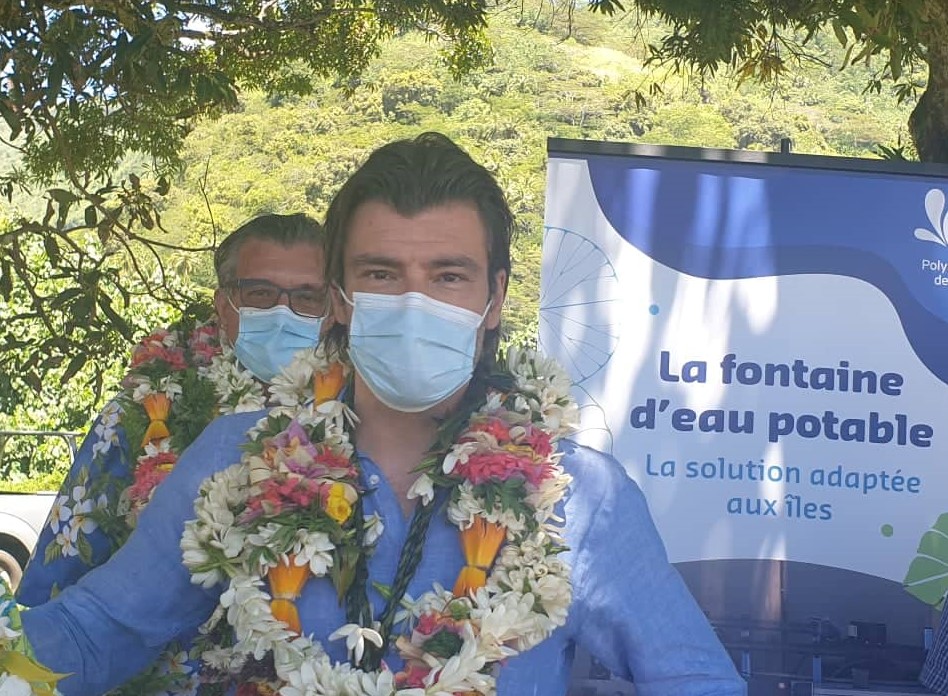 Visite éclair du directeur général délégué de Suez eau France 