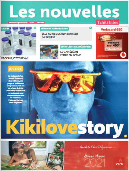 Cliquez sur la Une pour lire le journal