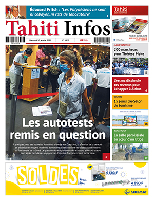 Cliquez sur la Une pour lire le journal