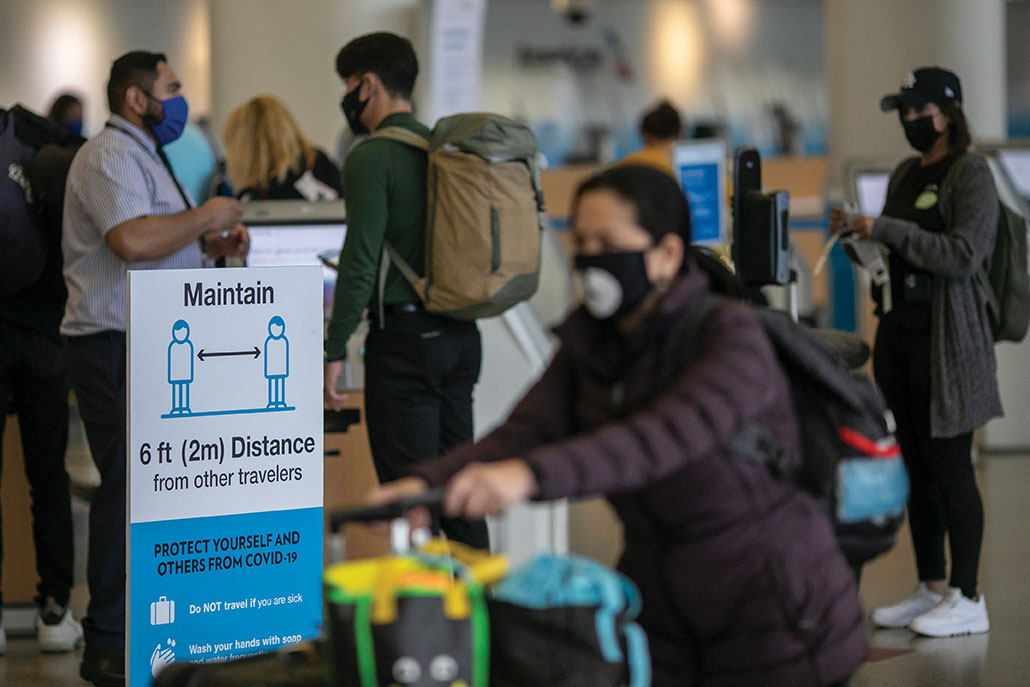 Covid-19: quarantaine pour toute personne arrivant aux Etats-Unis par avion