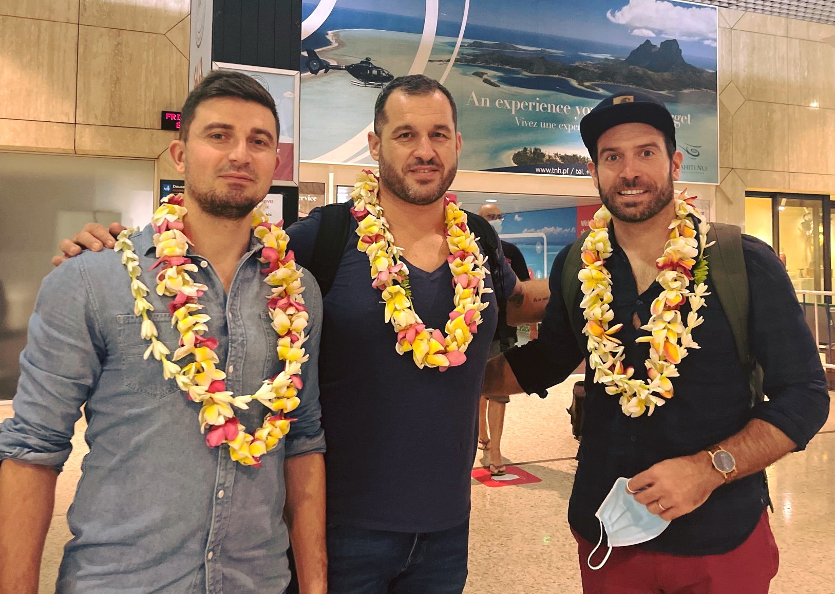 (De gauche à droite) Fabien Lefevre, Sébastien Boueilh et Simon Latournerie.