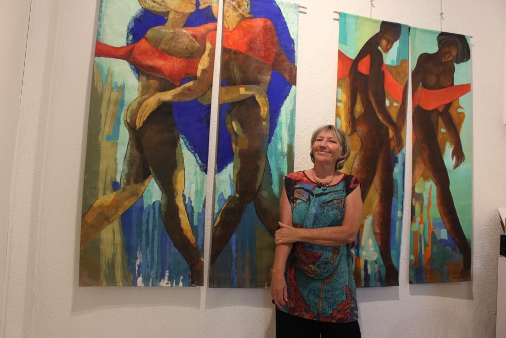 Laques, noren et peintures à la galerie Winkler