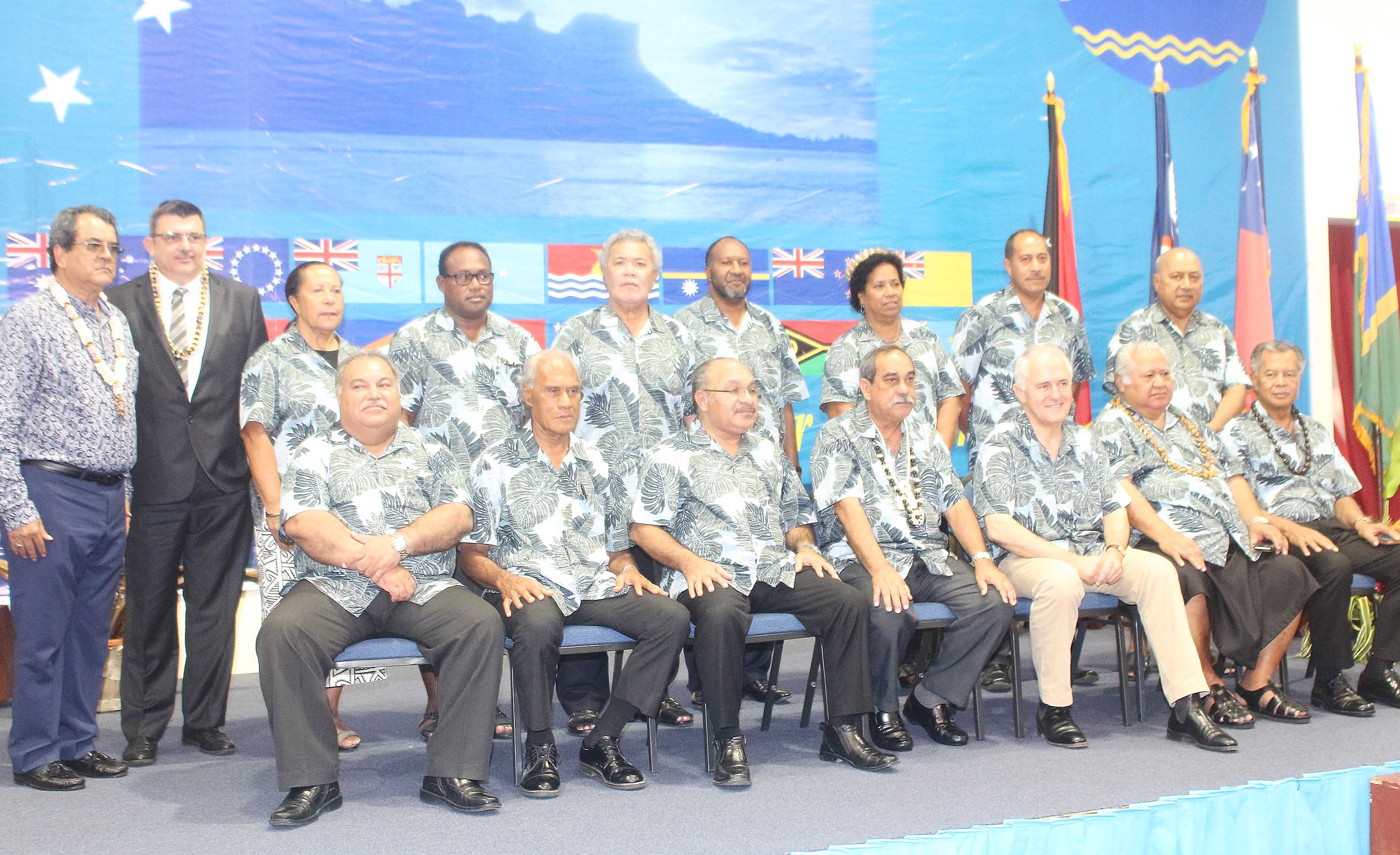 Le Forum des îles du Pacifique en 2016, lors de l'admission de l'adhésion de la Polynésie française.