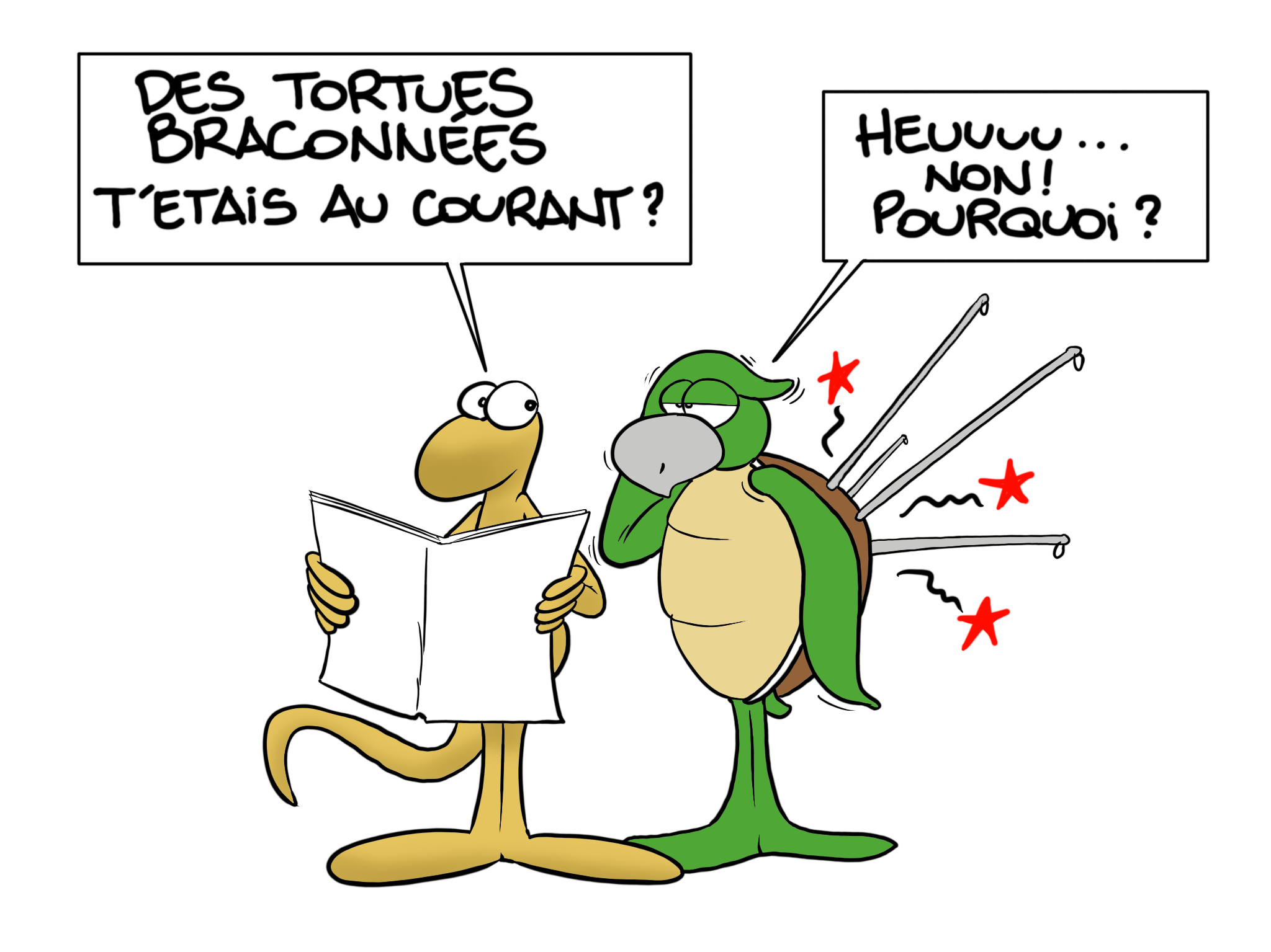 "Ça fait mal", par Munoz