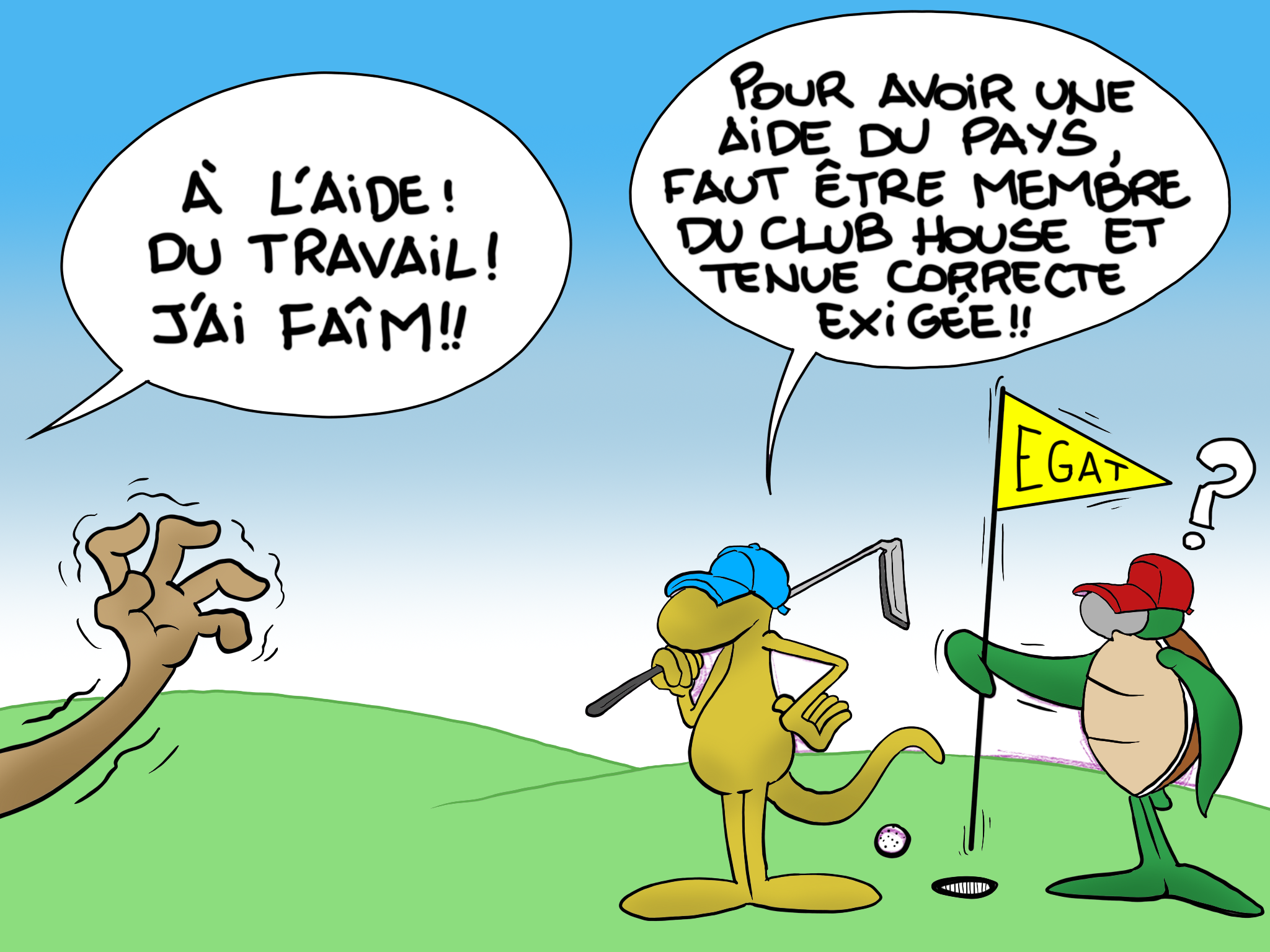 "On se met au golf", par Munoz