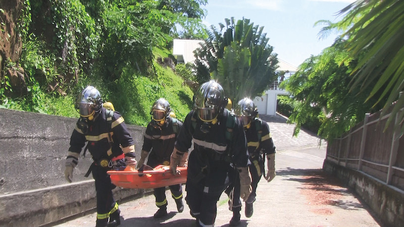 Exercice grandeur nature pour les pompiers de Raiatea