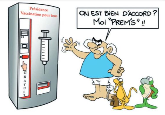 "Vaccination gratuite pour tous" par MUNOZ