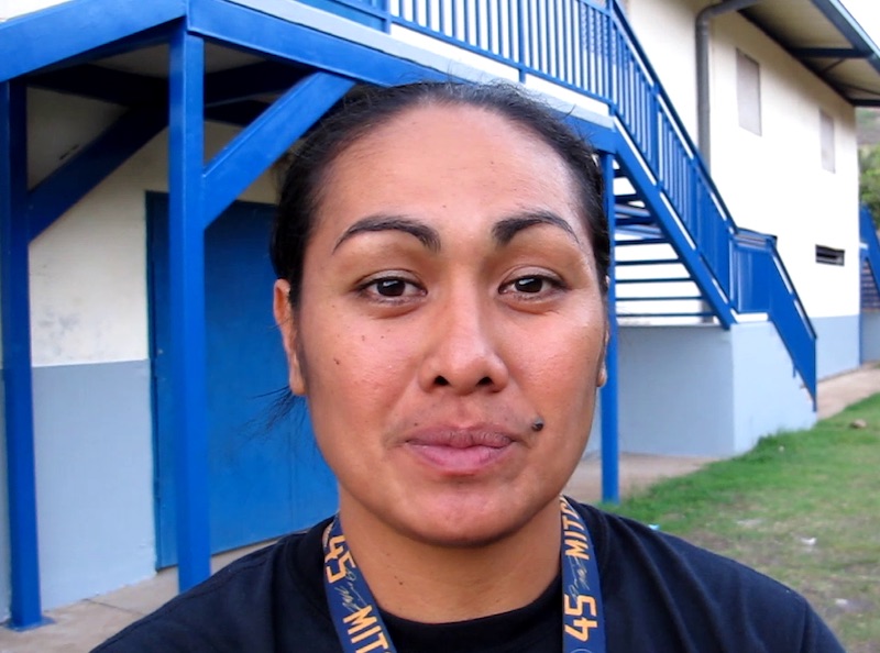 Jeanne Richard Teremihi, la jeune et dynamique présidente du district de basketball de Nuku Hiva