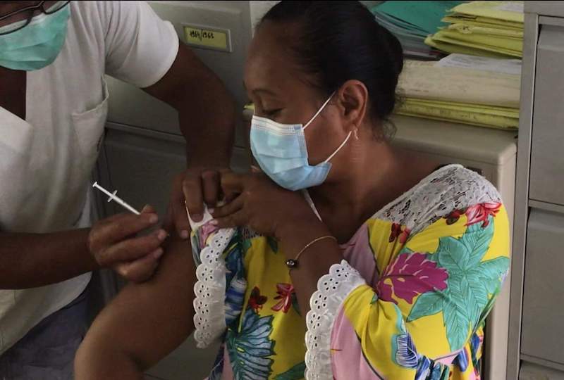 Une centaine de personnes vaccinées à Rangiroa