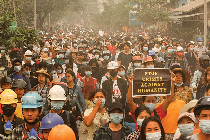 Birmanie: les manifestations continuent après le week-end le plus sanglant depuis le coup d'Etat