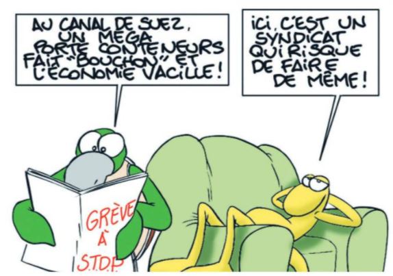 "Grèves et Bouchons" par MUNOZ